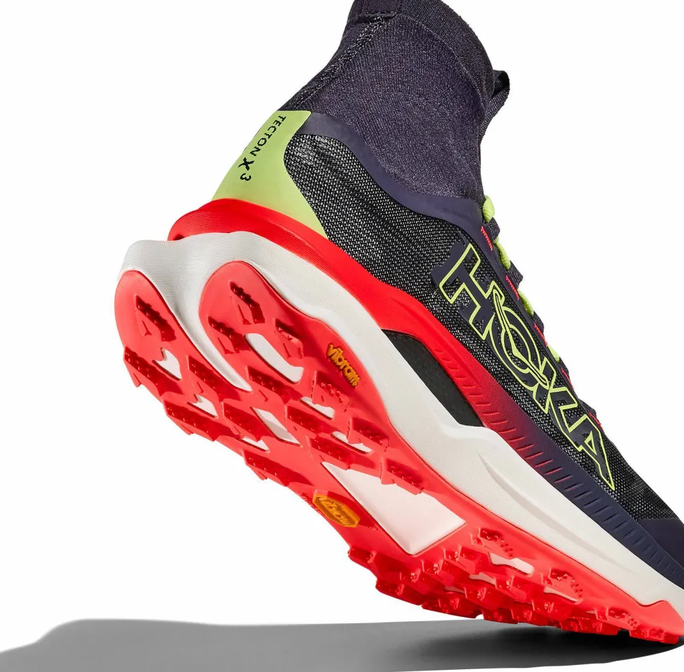 Hoka Men's Tecton X 3 Squid Ink / Neon Flame