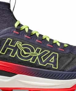 Hoka Men's Tecton X 3 Squid Ink / Neon Flame