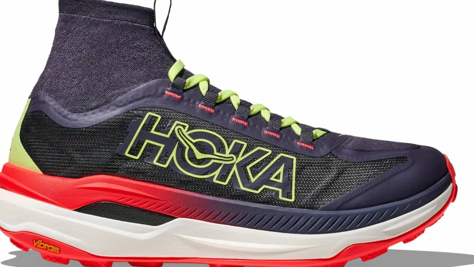 Hoka Men's Tecton X 3 Squid Ink / Neon Flame