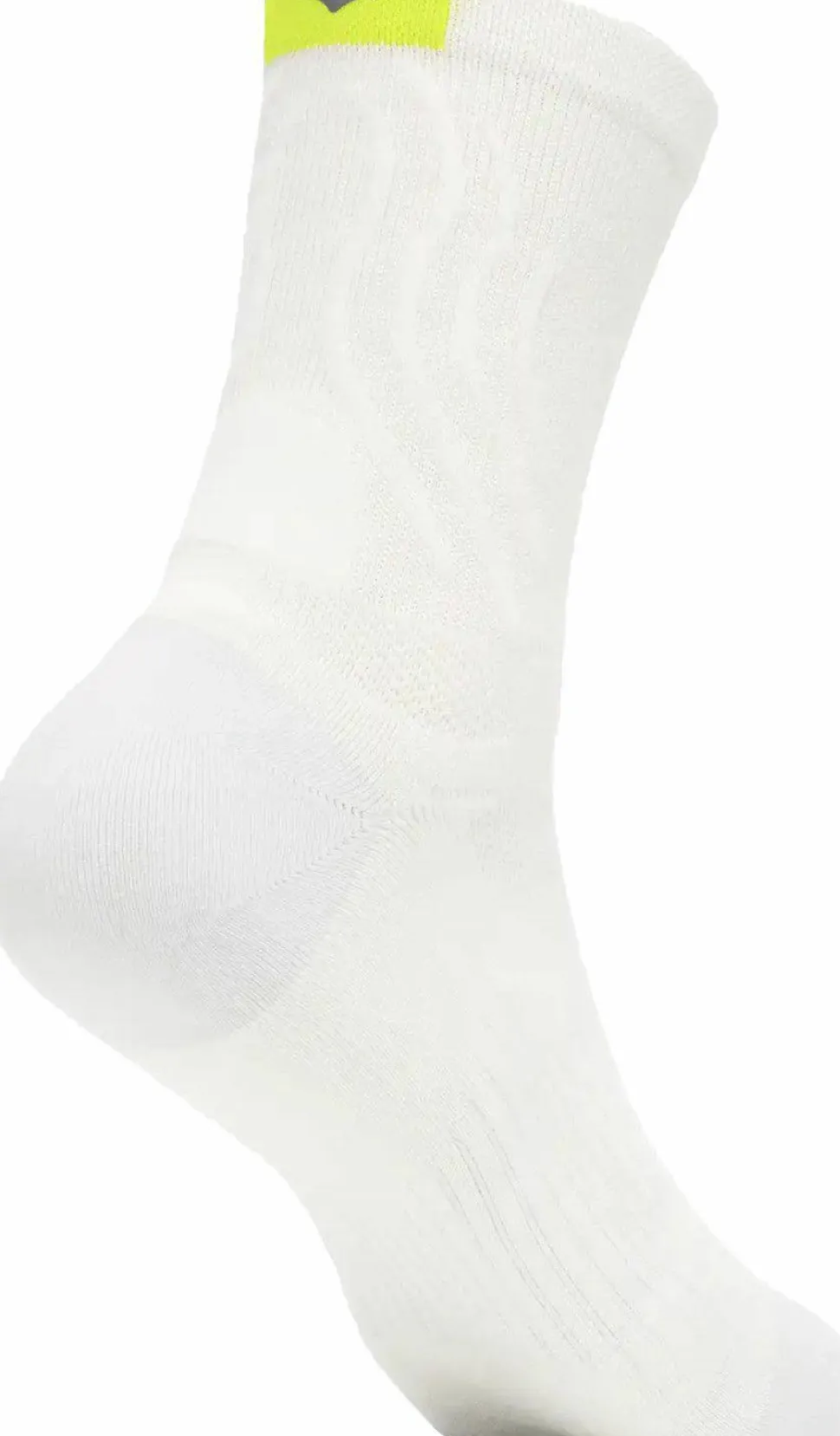 Hoka Unisex Bondi 9 Crew Run Sock White