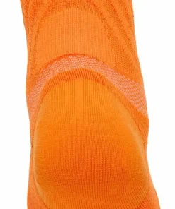 Hoka Unisex Bondi 9 Crew Run Sock Electric Tangerine