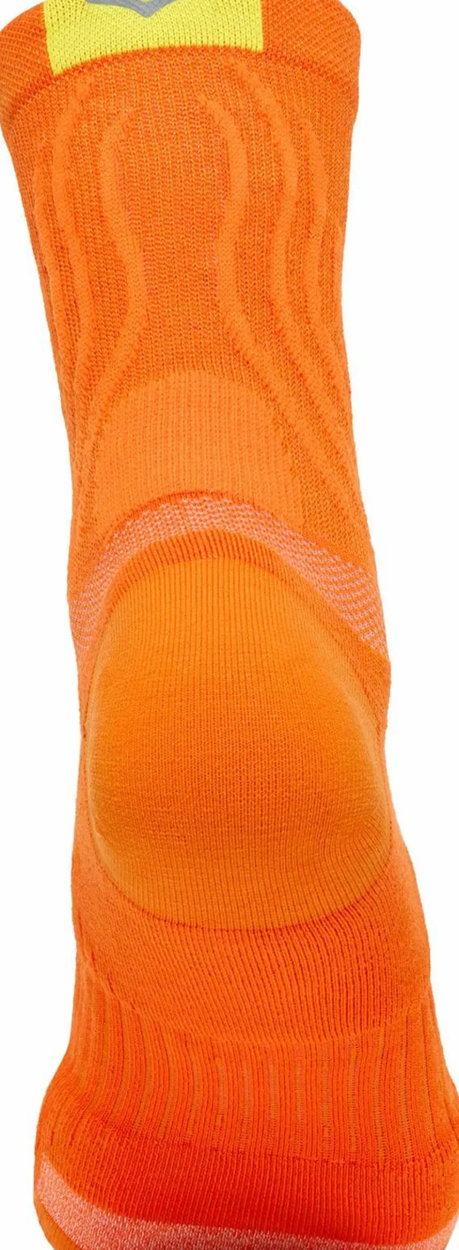 Hoka Unisex Bondi 9 Crew Run Sock Electric Tangerine