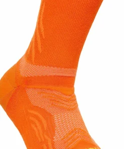 Hoka Unisex Bondi 9 Crew Run Sock Electric Tangerine