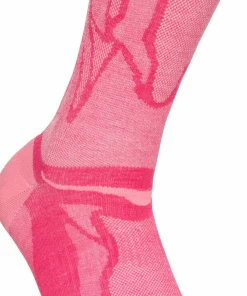 Hoka Unisex Clifton 10 Crew Run Sock Electric Rose