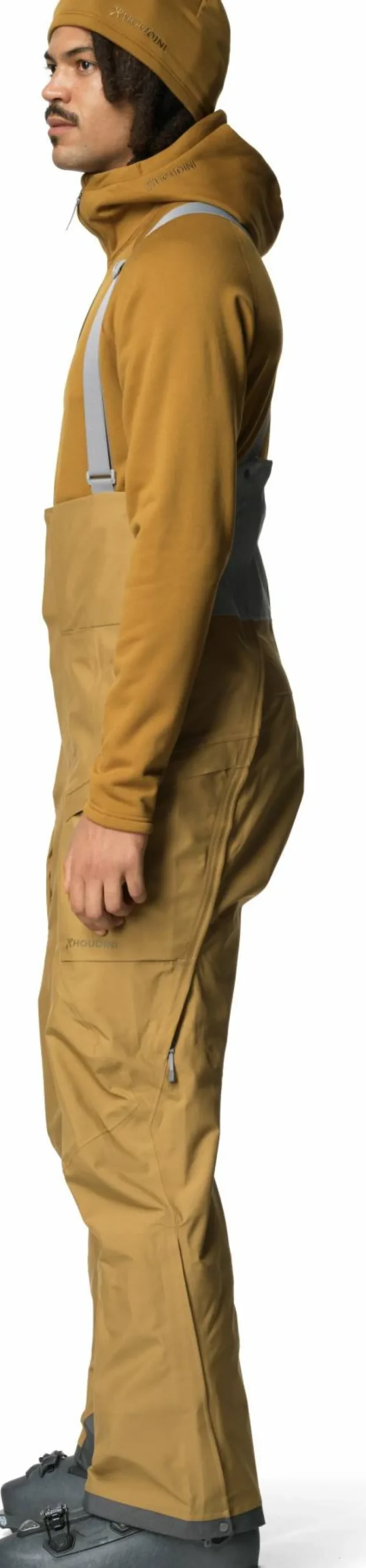 Houdini Men's Rollercoaster Bib Pants Greenish Gold