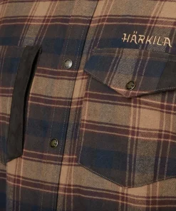 Härkila Men's Aivak Long Sleeve Shirt Burgundy