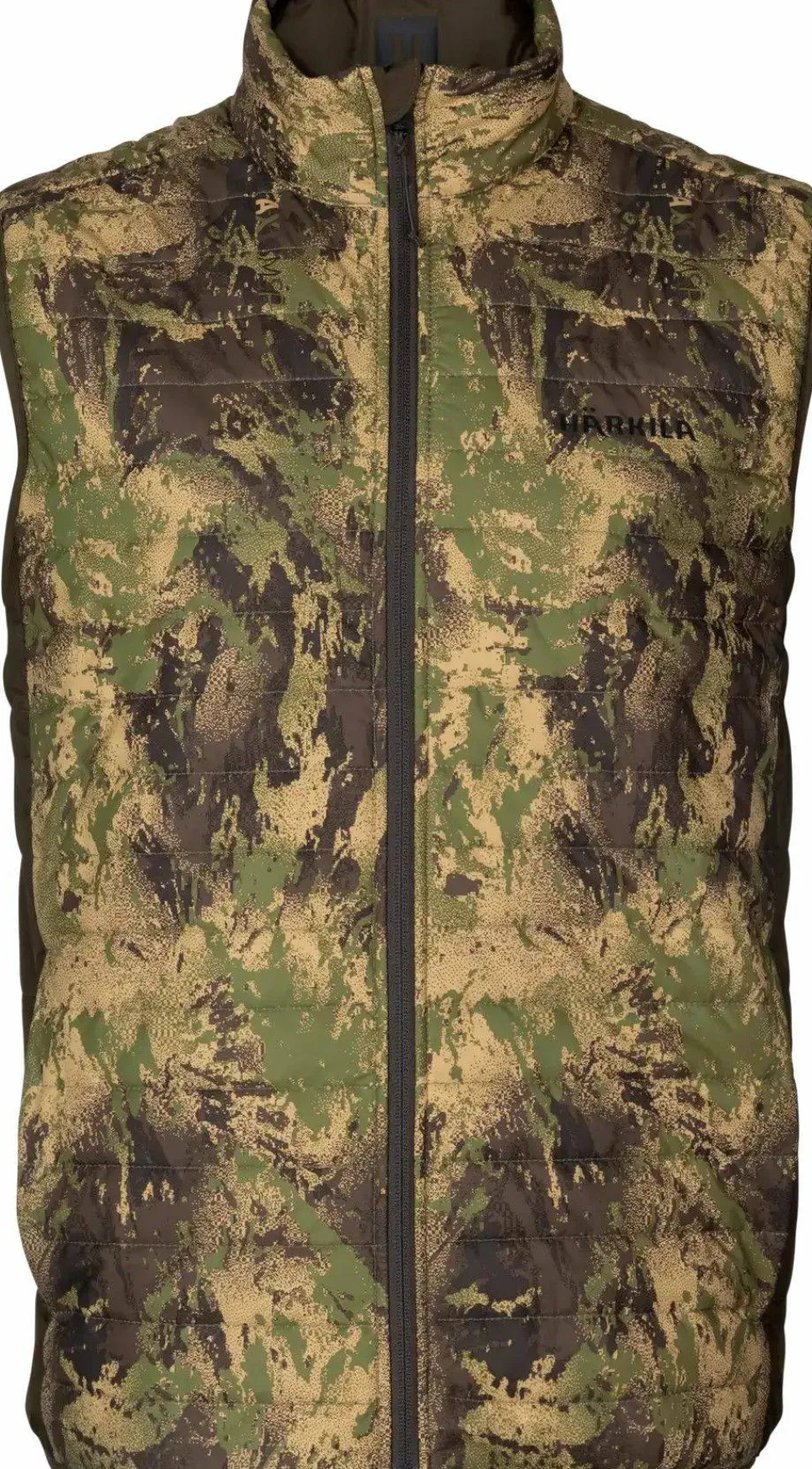 Härkila Men's Deer Stalker Camo Reversible Packable Waistcoat Willow Green/Axis MSP Forest