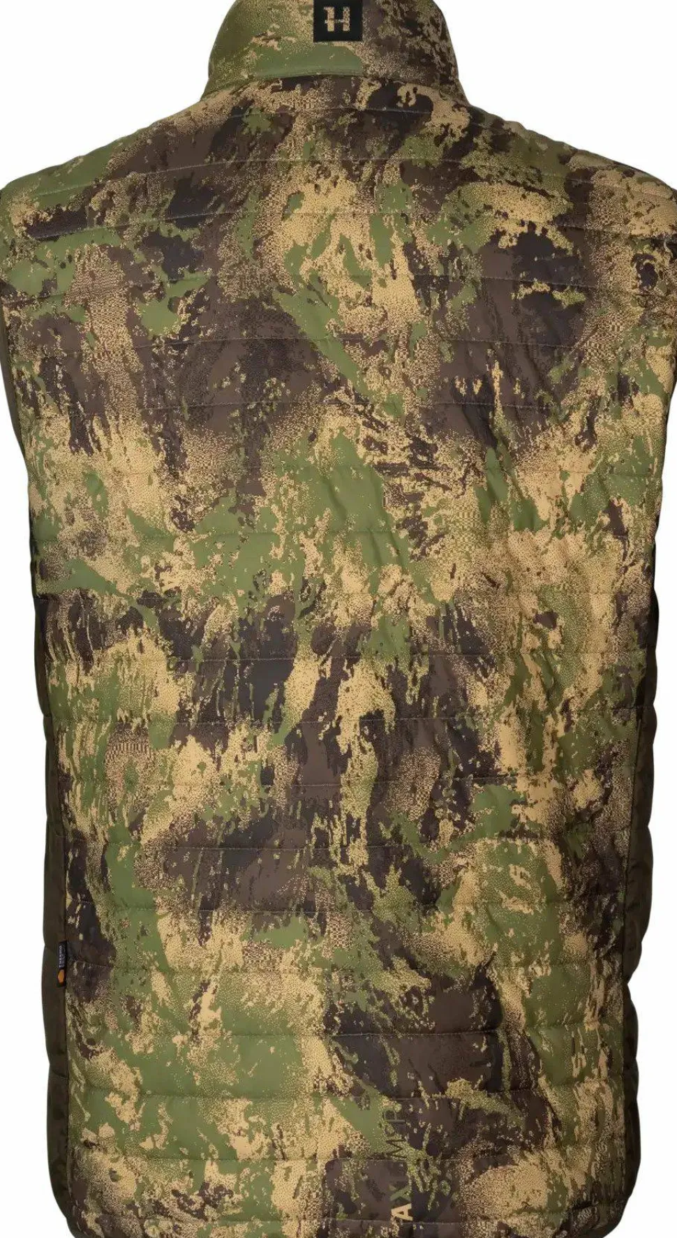 Härkila Men's Deer Stalker Camo Reversible Packable Waistcoat Willow Green/Axis MSP Forest