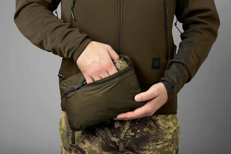 Härkila Men's Deer Stalker Camo Reversible Packable Waistcoat Willow Green/Axis MSP Forest
