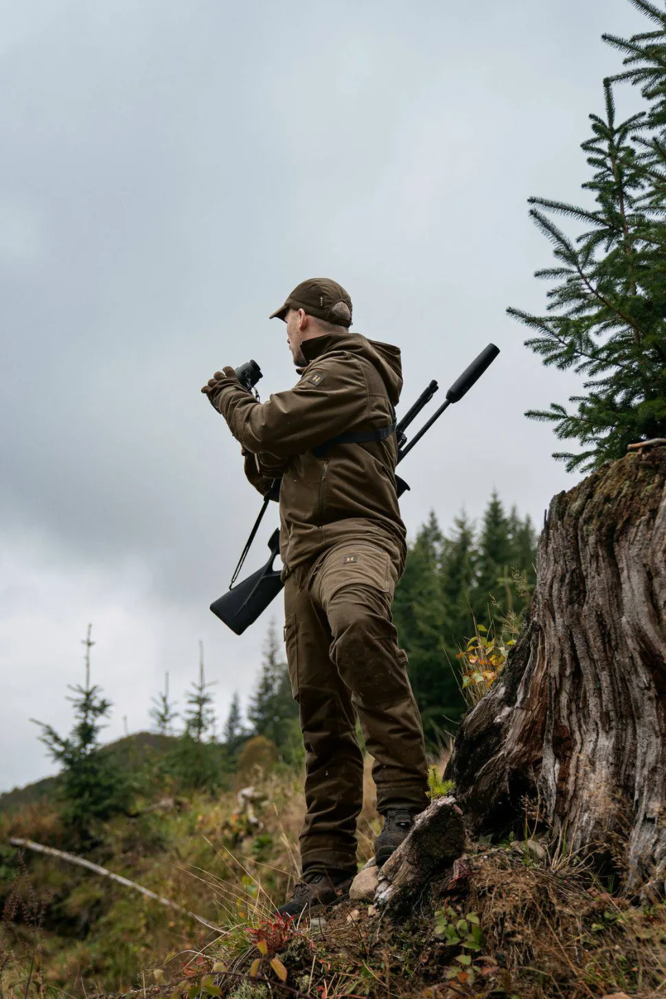 Härkila Men's Forest Hunter Gore-Tex Jacket Hunting Green/Shadow Brown