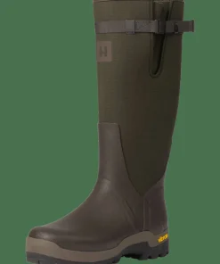 Härkila Men's Forester Textile Rubber Boot Willow Green/deep Brown