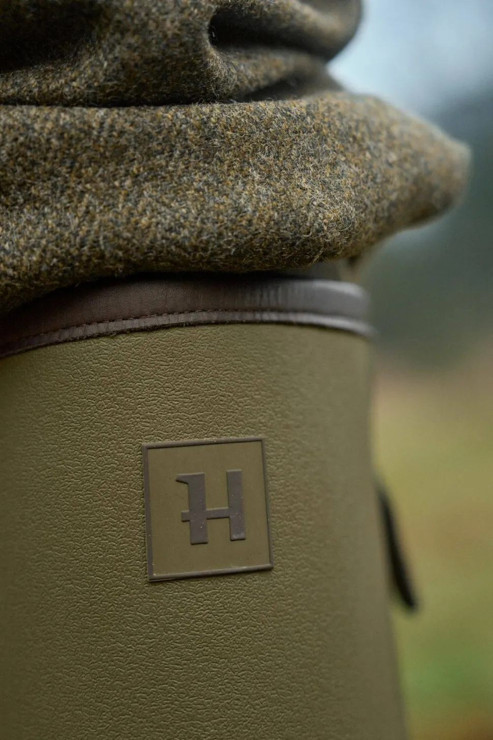 Härkila Men's Forester Zip Rubber Boot Dark Olive