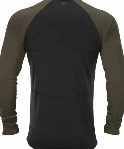 Härkila Men's Heat L/S T-shirt Willow Green/Black