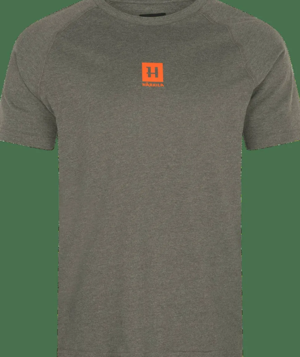 Härkila Men's Härkila Instinct S/S T-Shirt Green Melange