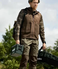 Härkila Men's Kalix Fleece Waistcoat Dark Earth
