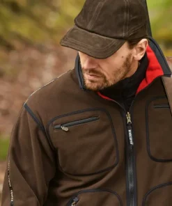 Härkila Men's Kamko Fleece Brown/Red
