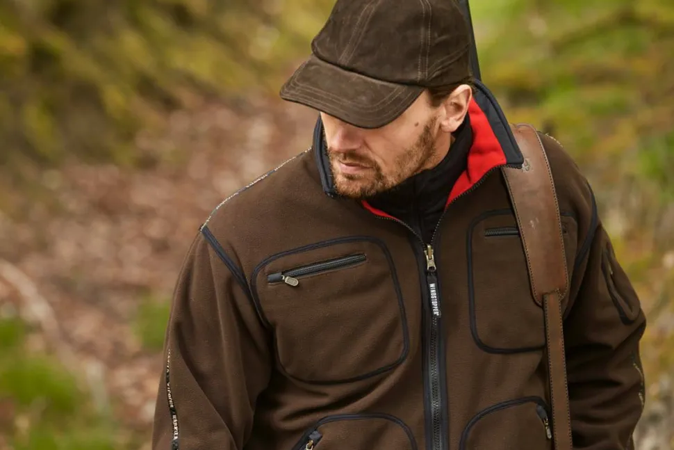 Härkila Men's Kamko Fleece Brown/Red