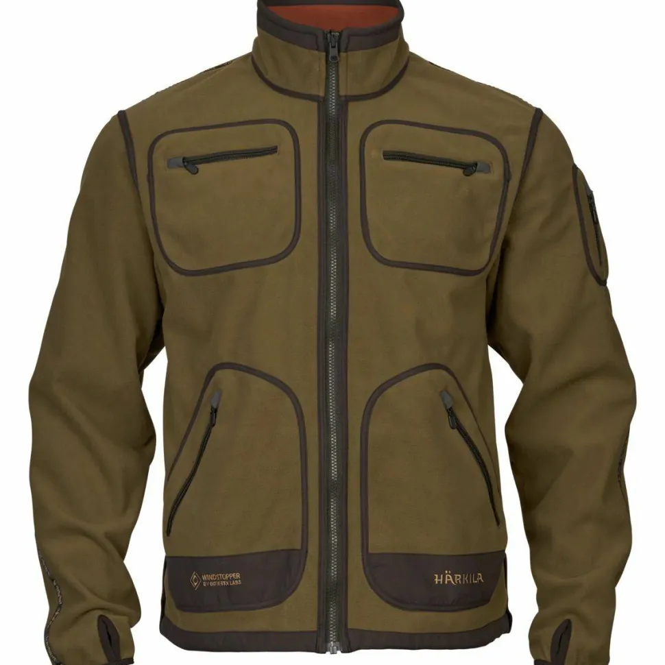 Härkila Men's Kamko Fleece Dark Olive/arabian Spice