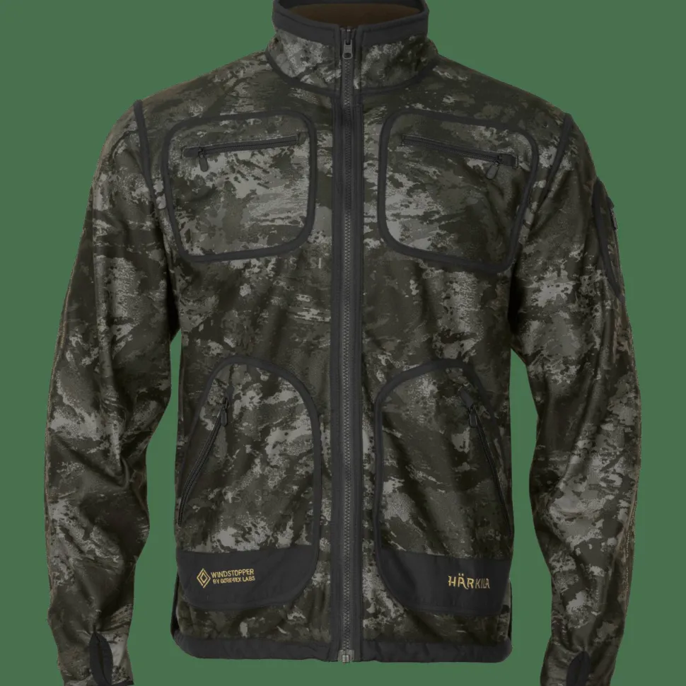 Härkila Men's Kamko Noctyx WSP Reversible Fleece Jacket Axis Msp®black/willow Green