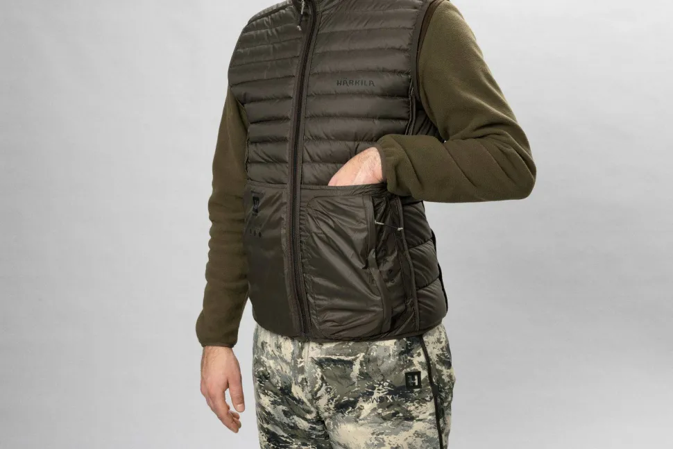 Härkila Men's Mountain Hunter Expedition Reversible Down Vest Axis MSP Mountain/Shadow Brown