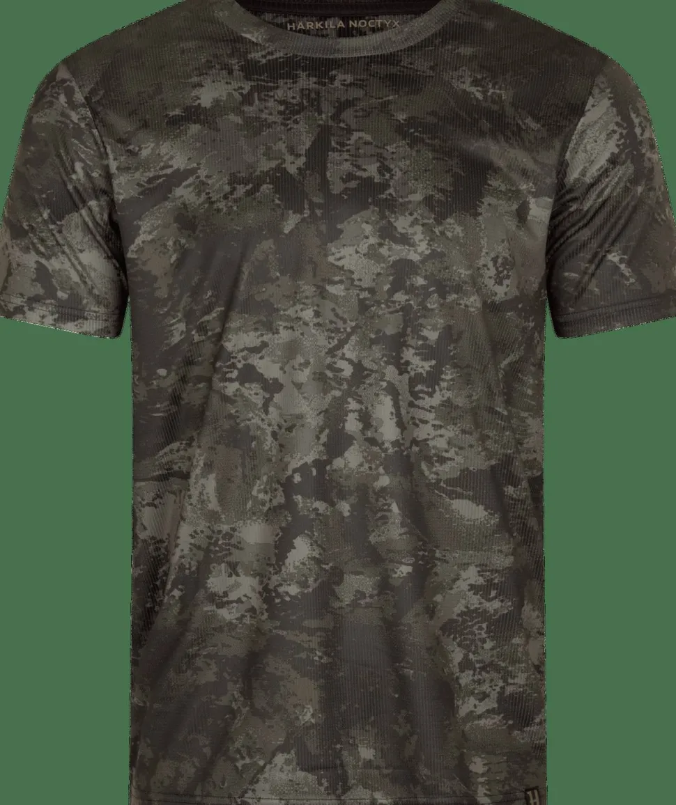 Härkila Men's Noctyx Camo Short Sleeved T-Shirt Axis MSP®Black/Black
