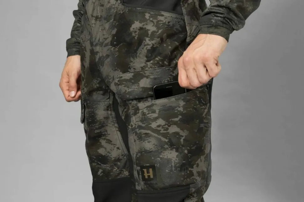 Härkila Men's Noctyx Camo Silent Trousers Axis Msp Black/Black