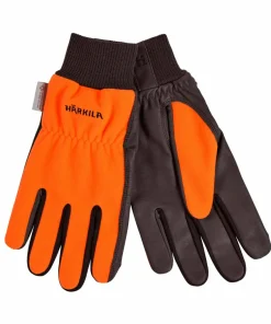 Härkila Men's Wildboar Pro Shooter Blaze Wsp Gloves Orange Blaze/brown
