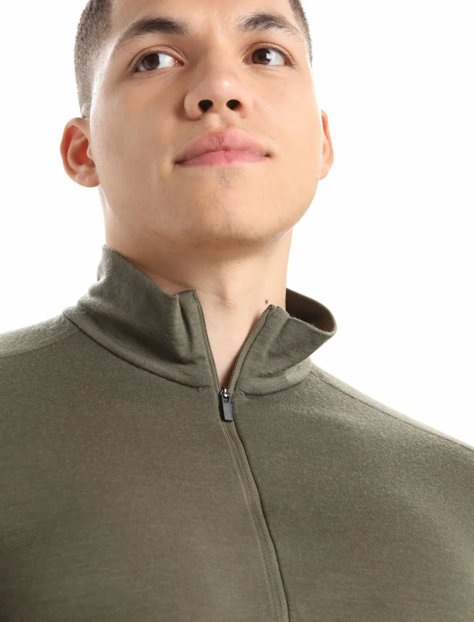 Icebreaker Men's 200 Oasis Long Sleeve Half Zip Loden