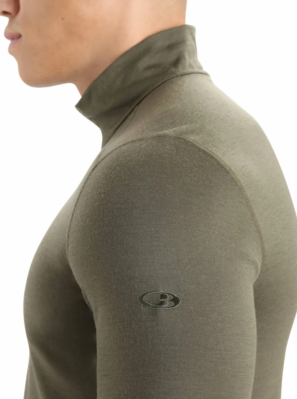 Icebreaker Men's 200 Oasis Long Sleeve Half Zip Loden