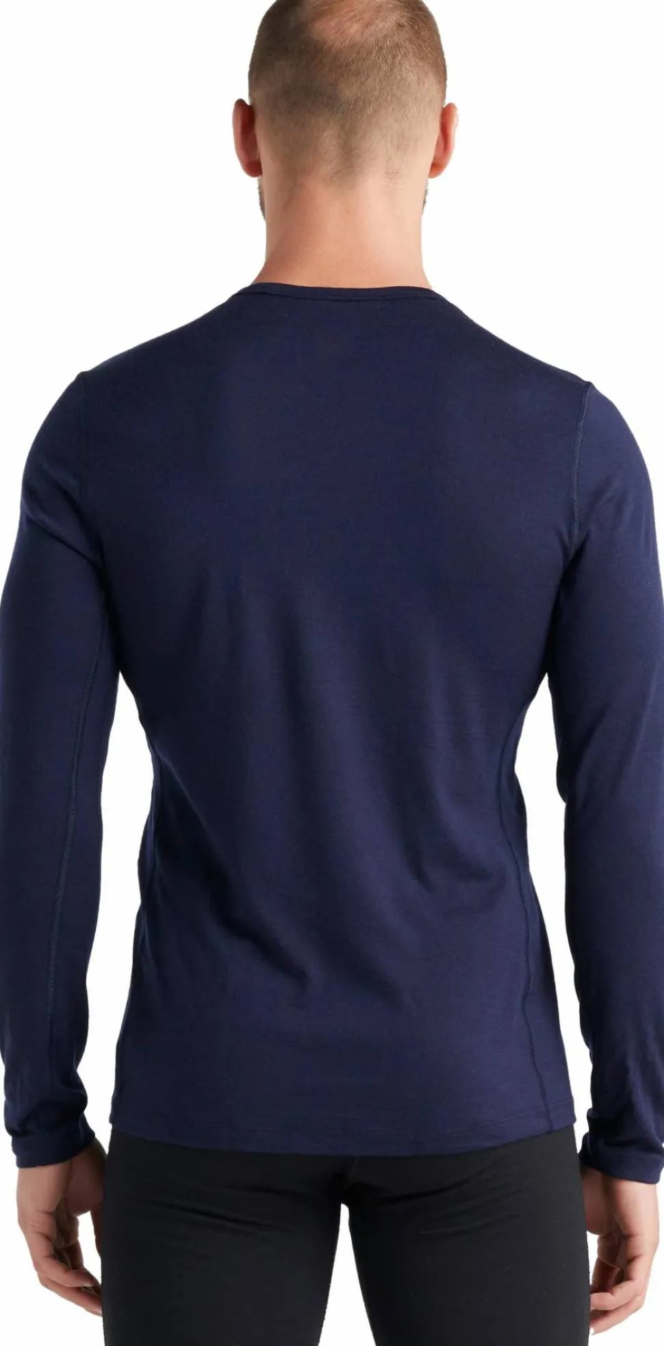 Icebreaker Men's 200 Oasis Long Sleeve Crewe Midnight Navy