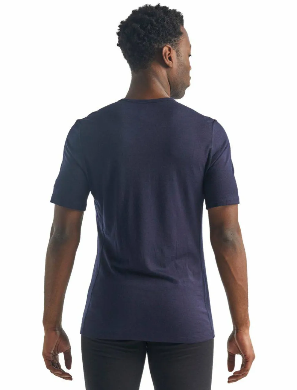 Icebreaker Men's 200 Oasis Short Sleeve Crewe Midnight Navy