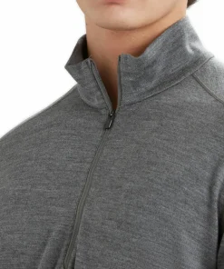 Icebreaker Men's 260 Tech Longsleeve Half Zip Gritstone Heather