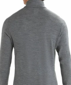 Icebreaker Men's 260 Tech Longsleeve Half Zip Gritstone Heather
