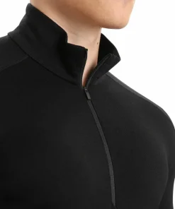 Icebreaker Men's 260 Tech Longsleeve Half Zip Black