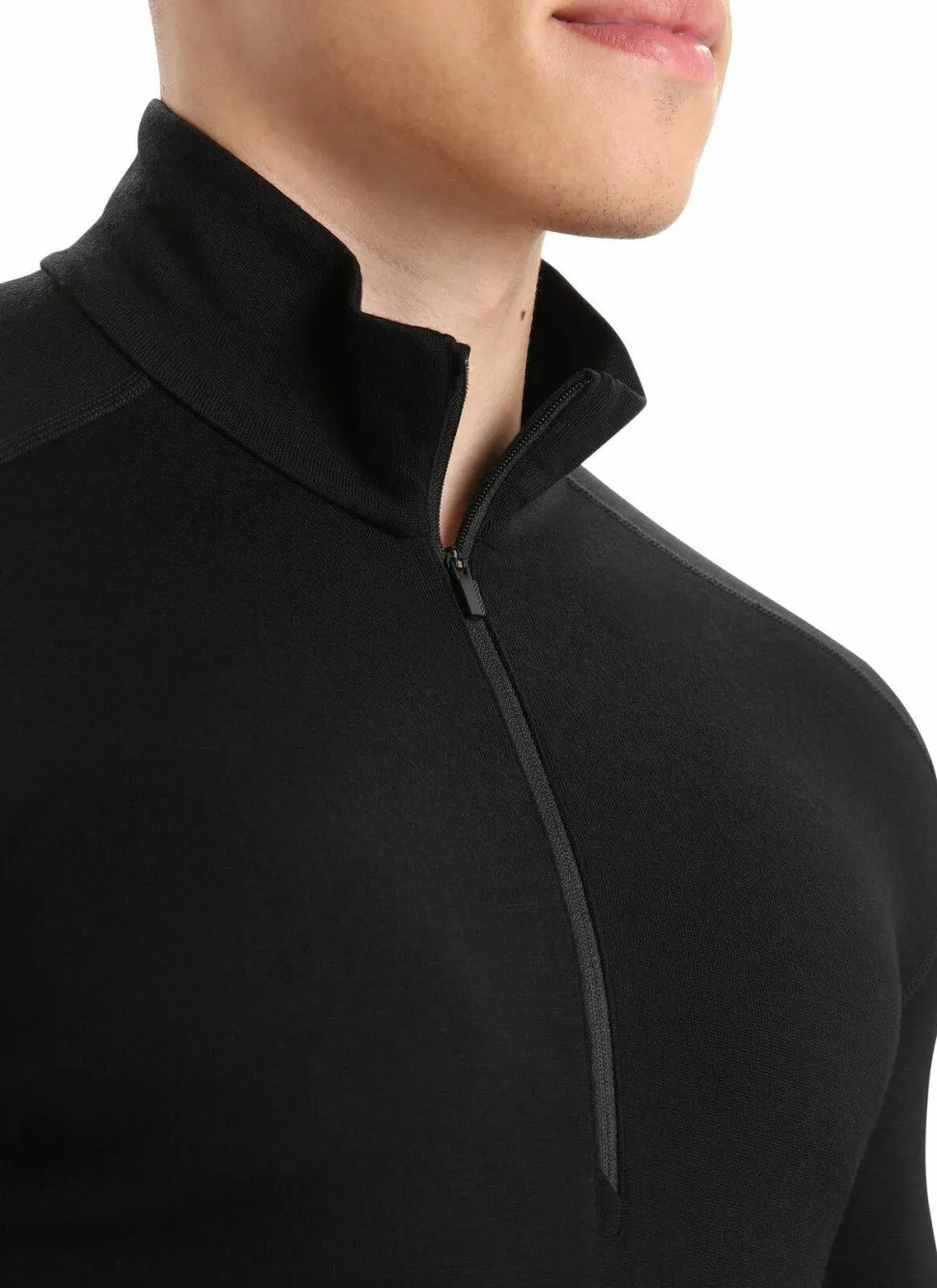 Icebreaker Men's 260 Tech Longsleeve Half Zip Black