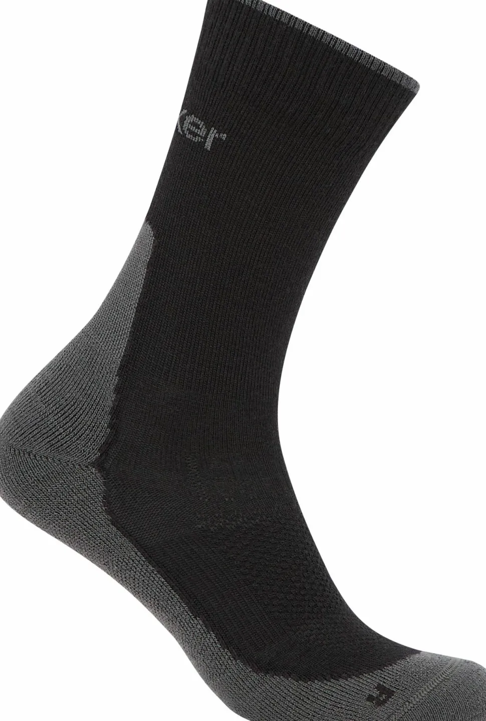 Icebreaker Men's Hike+ Light Crew Black/obsidian
