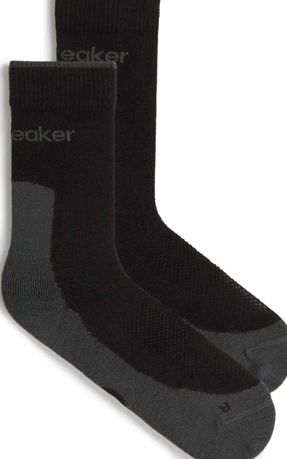 Icebreaker Men's Hike+ Light Crew Black/obsidian