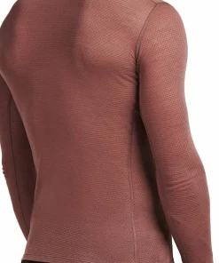 Icebreaker Men's Merino 75 Cool-Lite Featherlight Longleeve Crewe Carob