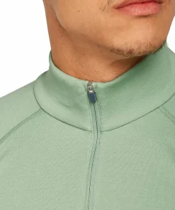 Icebreaker Men's Merino 300 MerinoFine Polar Long Sleeve Half Zip Seaglass