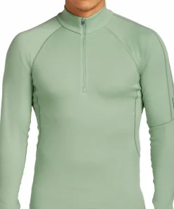 Icebreaker Men's Merino 300 MerinoFine Polar Long Sleeve Half Zip Seaglass