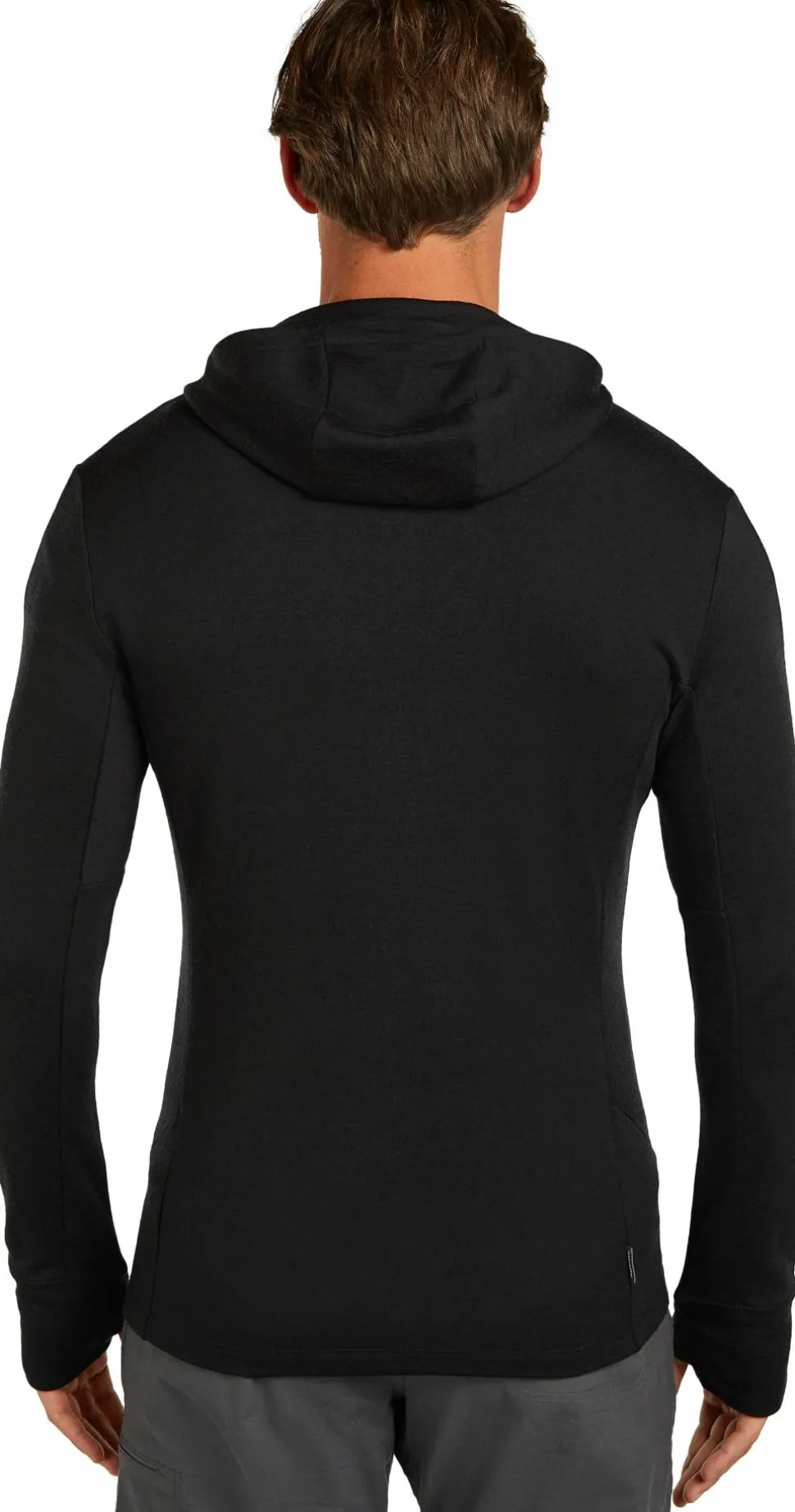 Icebreaker Men's Merino 260 Quantum Long Sleeve Zip Hoodie Black