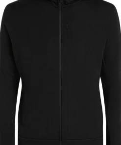 Icebreaker Men's Merino 260 Quantum Long Sleeve Zip Hoodie Black