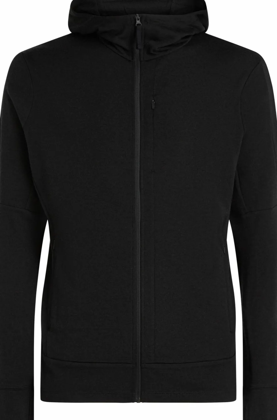 Icebreaker Men's Merino 260 Quantum Long Sleeve Zip Hoodie Black
