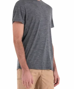 Icebreaker Men's Merino 150 Tech Lite III Short Sleeve Tee Gritstone Heather