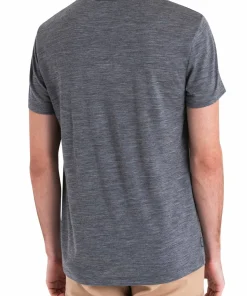 Icebreaker Men's Merino 150 Tech Lite III Short Sleeve Tee Gritstone Heather