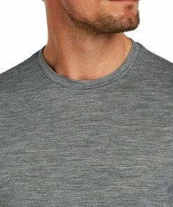 Icebreaker Men's Merino 150 Tech Lite III Short Sleeve Tee Gritstone Heather