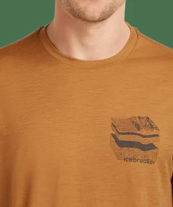 Icebreaker Men's Merino 150 Tech Lite Ss Tee Evolving Layers Trail