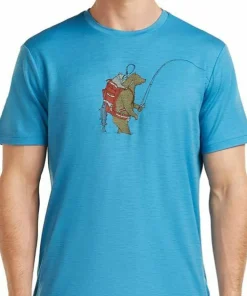 Icebreaker Men's Merino 150 Tech Lite Ss Tee Bear Catch Arctic