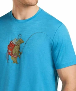 Icebreaker Men's Merino 150 Tech Lite Ss Tee Bear Catch Arctic