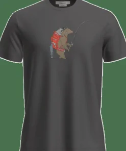 Icebreaker Men's Merino 150 Tech Lite Ss Tee Bear Catch Obsidian